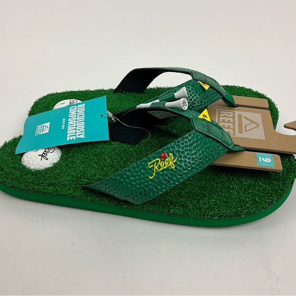 REEF Mulligan II Bottle Opener Golf Sandals with Golf Tees NWT - Picture 6 of 12